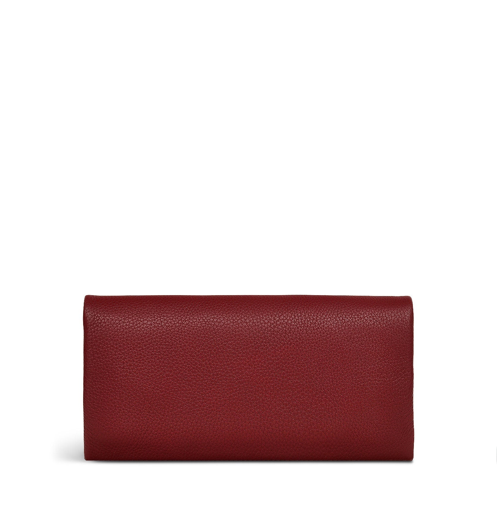 Mallow Street Leather Large Flapover Wallet in Cranberry - S1927604