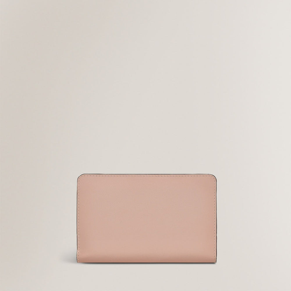 Swanning Around Leather Medium Bifold Wallet in Prairie Pink - S1932688