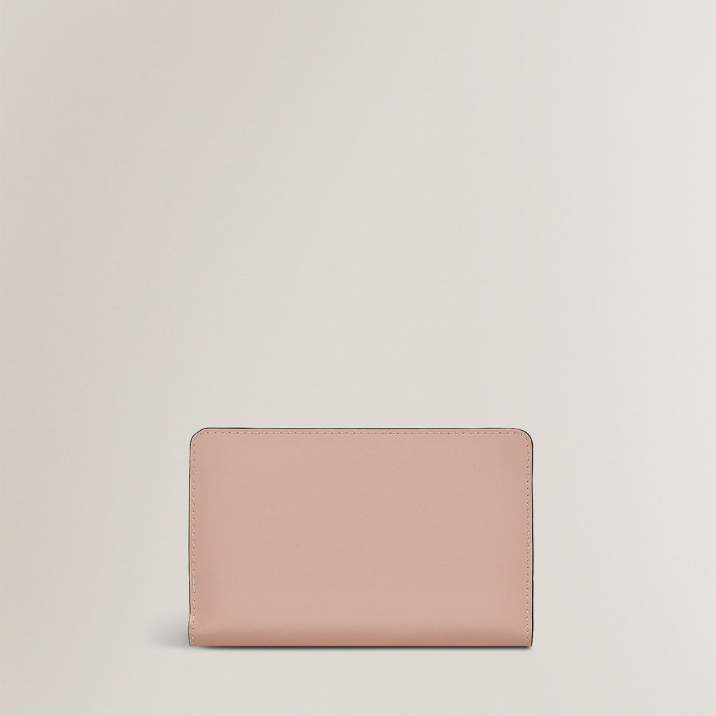 Swanning Around Leather Medium Bifold Wallet in Prairie Pink - S1932688