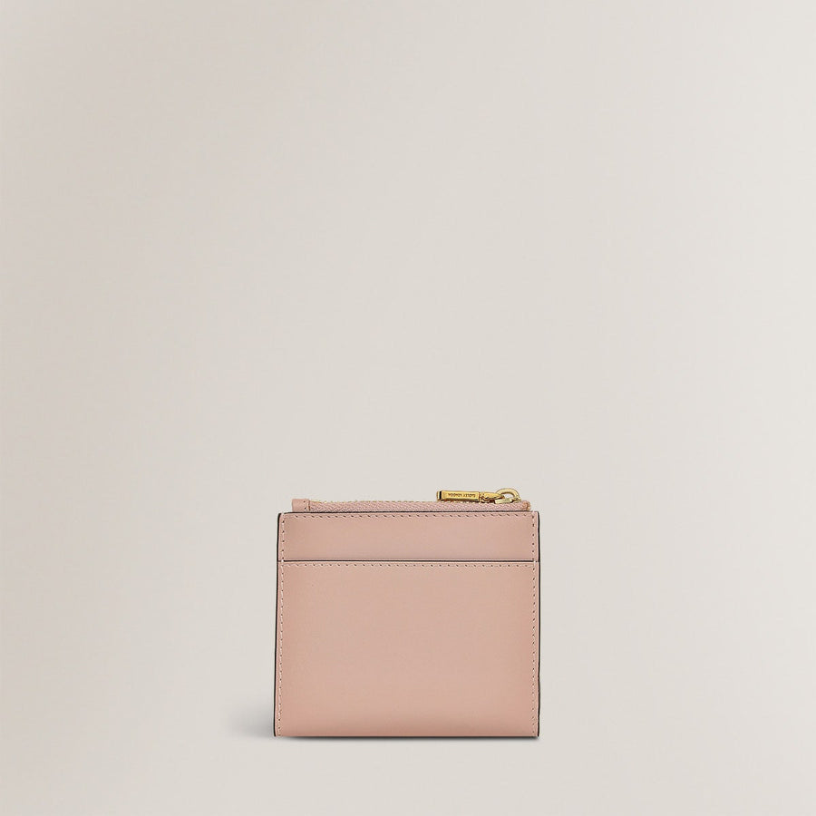 Swanning Around Leather Small Ziptop Coin Wallet in Prairie Pink - S1934688
