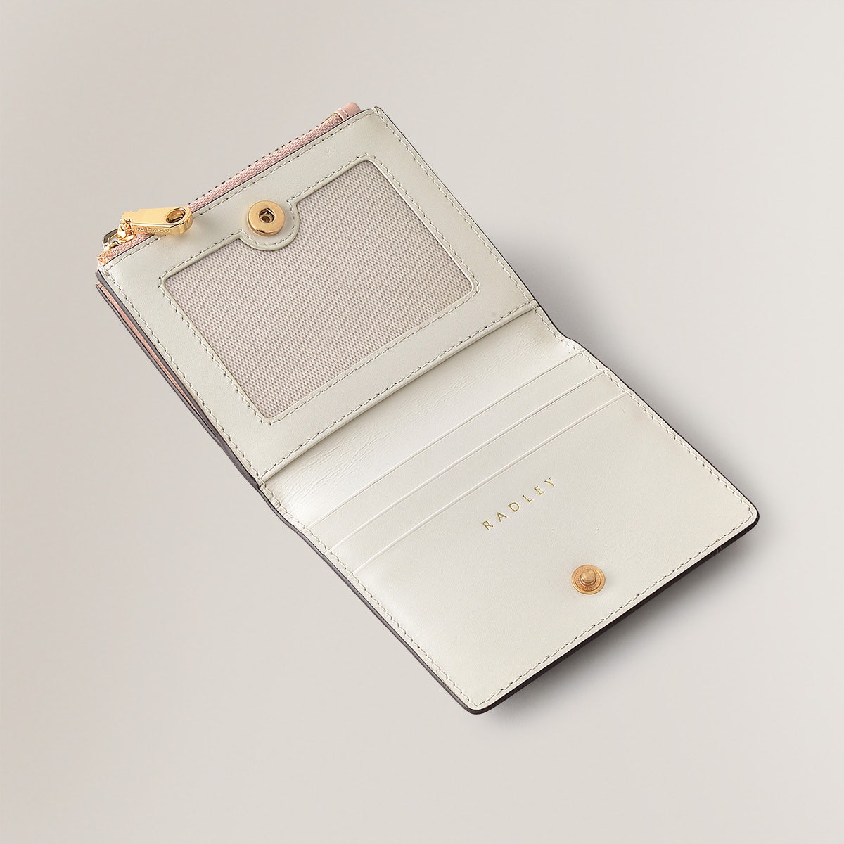 Swanning Around Leather Small Ziptop Coin Wallet in Prairie Pink - S1934688