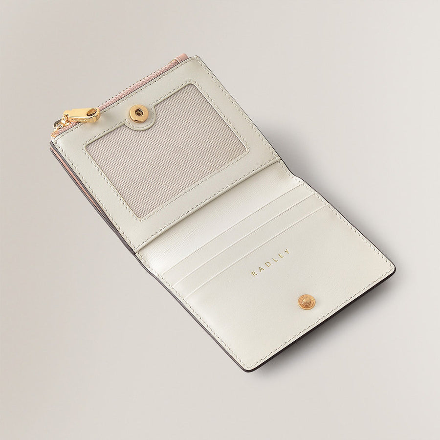 Swanning Around Leather Small Ziptop Coin Wallet in Prairie Pink - S1934688