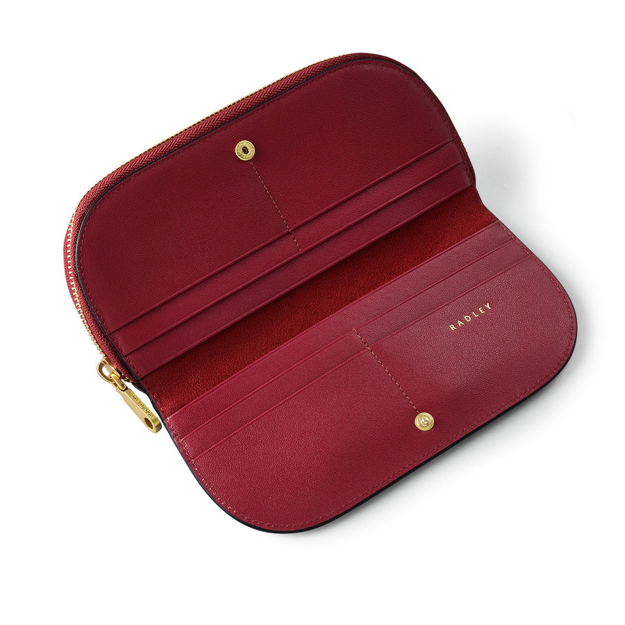 Liverpool Street 2.0 Leather Large Bifold Wallet in Cranberry - S1936604