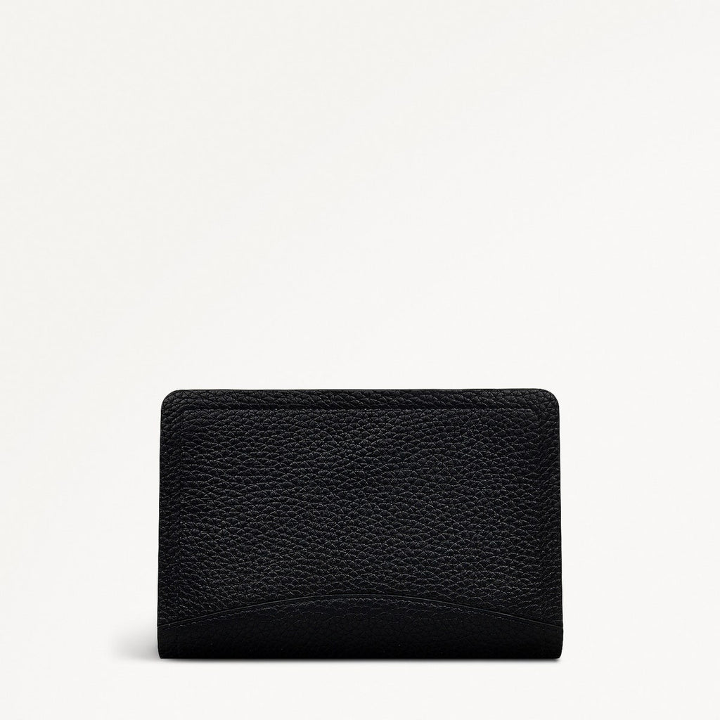 The Chancery Leather Medium Zip Around Wallet in Black - S1944001