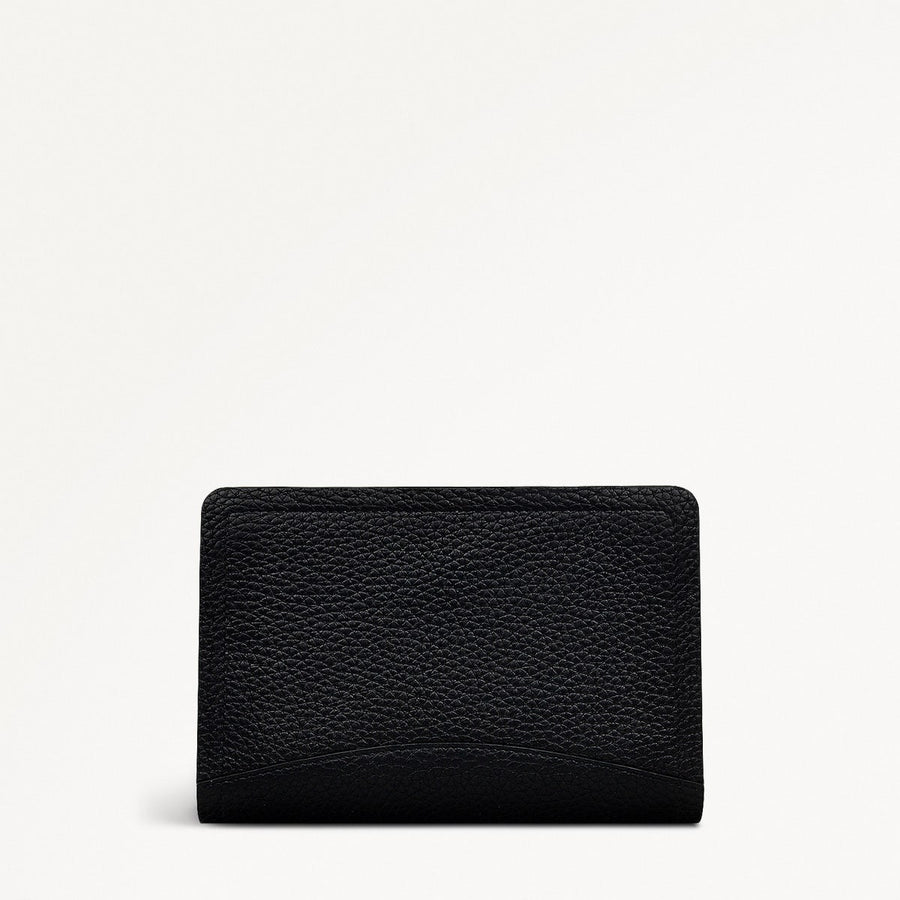 The Chancery Leather Medium Zip Around Wallet in Black - S1944001