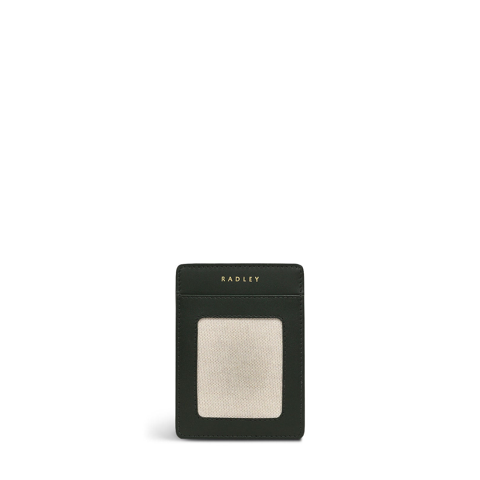 Heritage Dog Outline Leather Small Travelcard Holder in Racing Green - S1950302