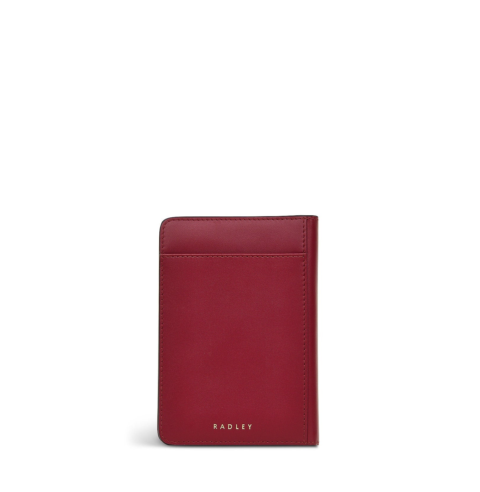 Heritage Dog Outline Leather Passport Cover in Cranberry - S1951604