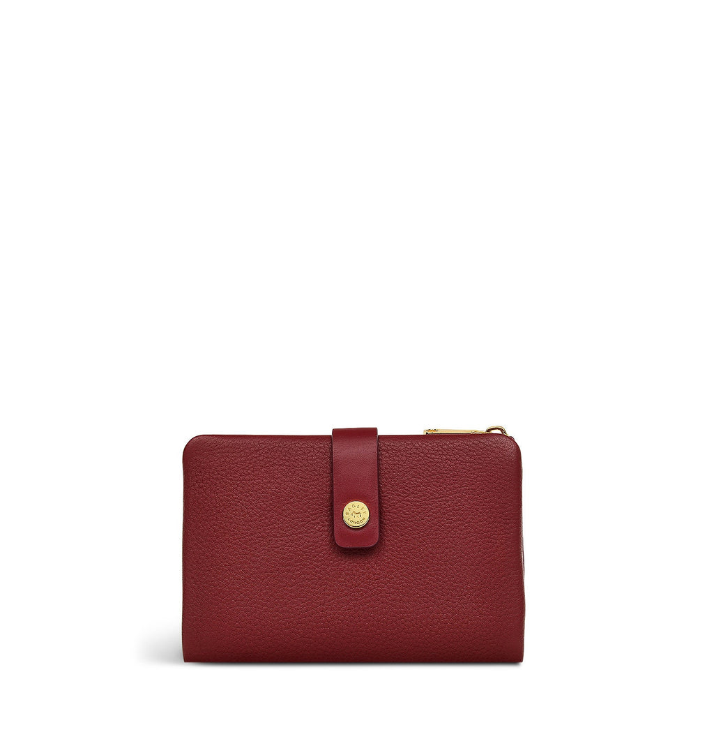 Larkswood 2.0 Leather Medium Bifold Wallet in Cranberry - S1961604