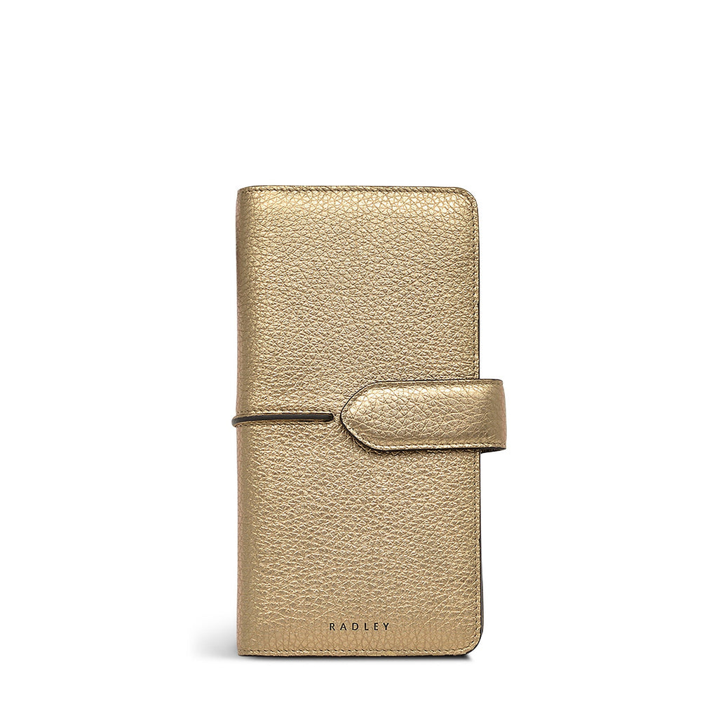 Hillgate Leather Large Bifold Wallet in Icy Gold - S1974717