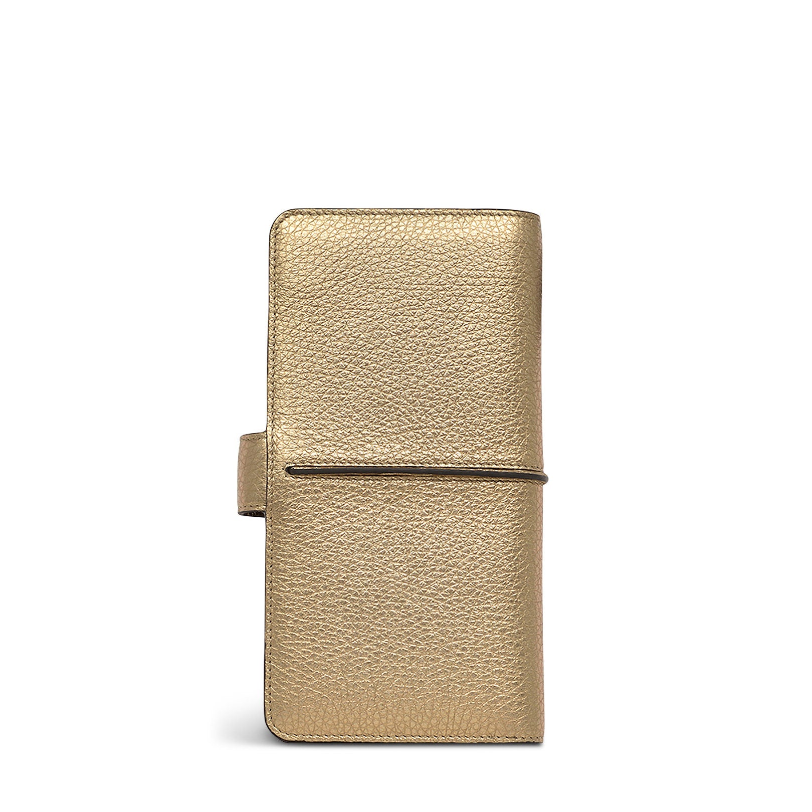 Hillgate Leather Large Bifold Wallet in Icy Gold - S1974717