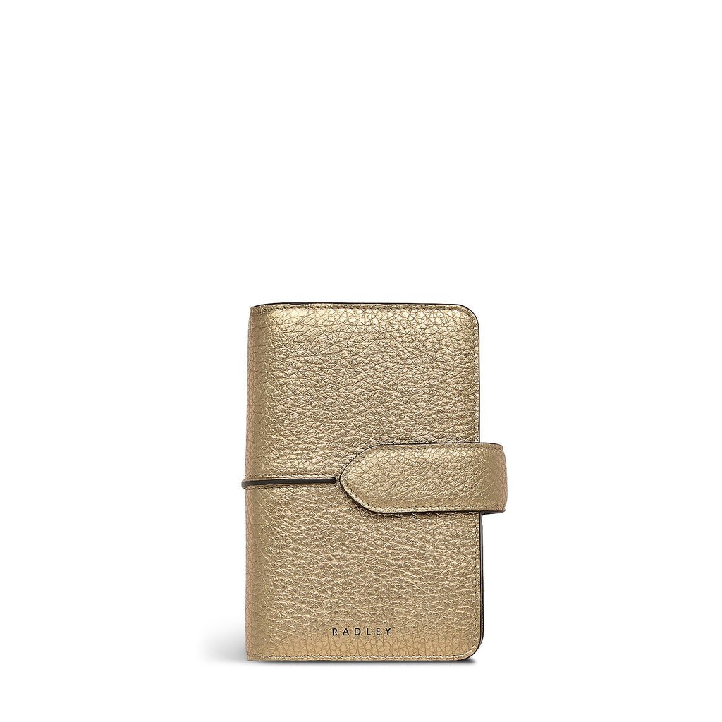 Hillgate Leather Medium Bifold Wallet in Icy Gold - S1975717