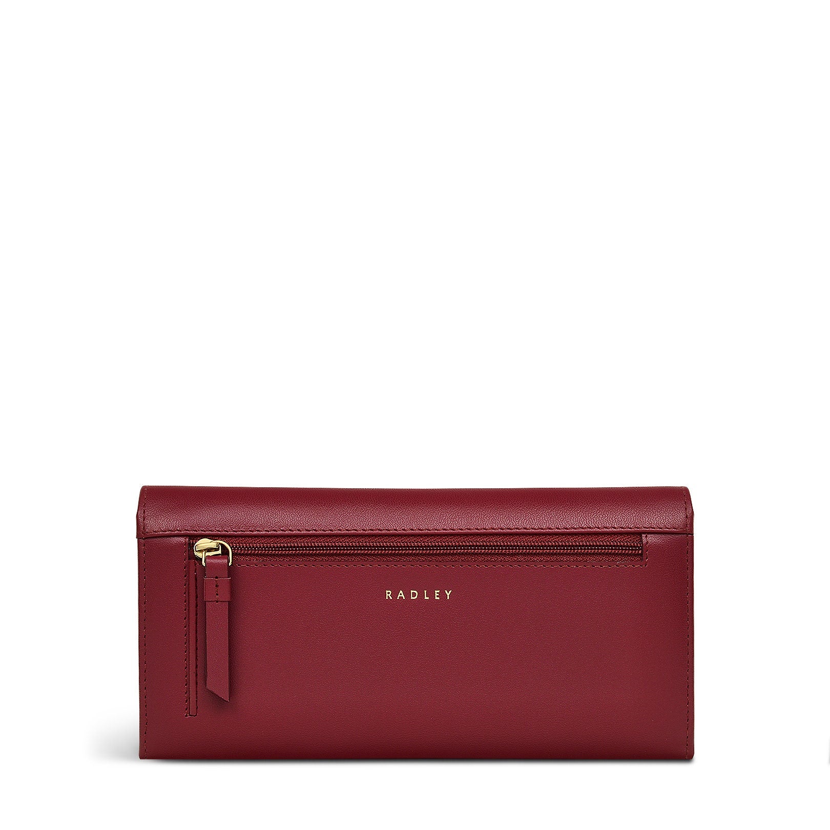 12 Days Of Christmas Leather Large Flapover Wallet in Cranberry - S1977604