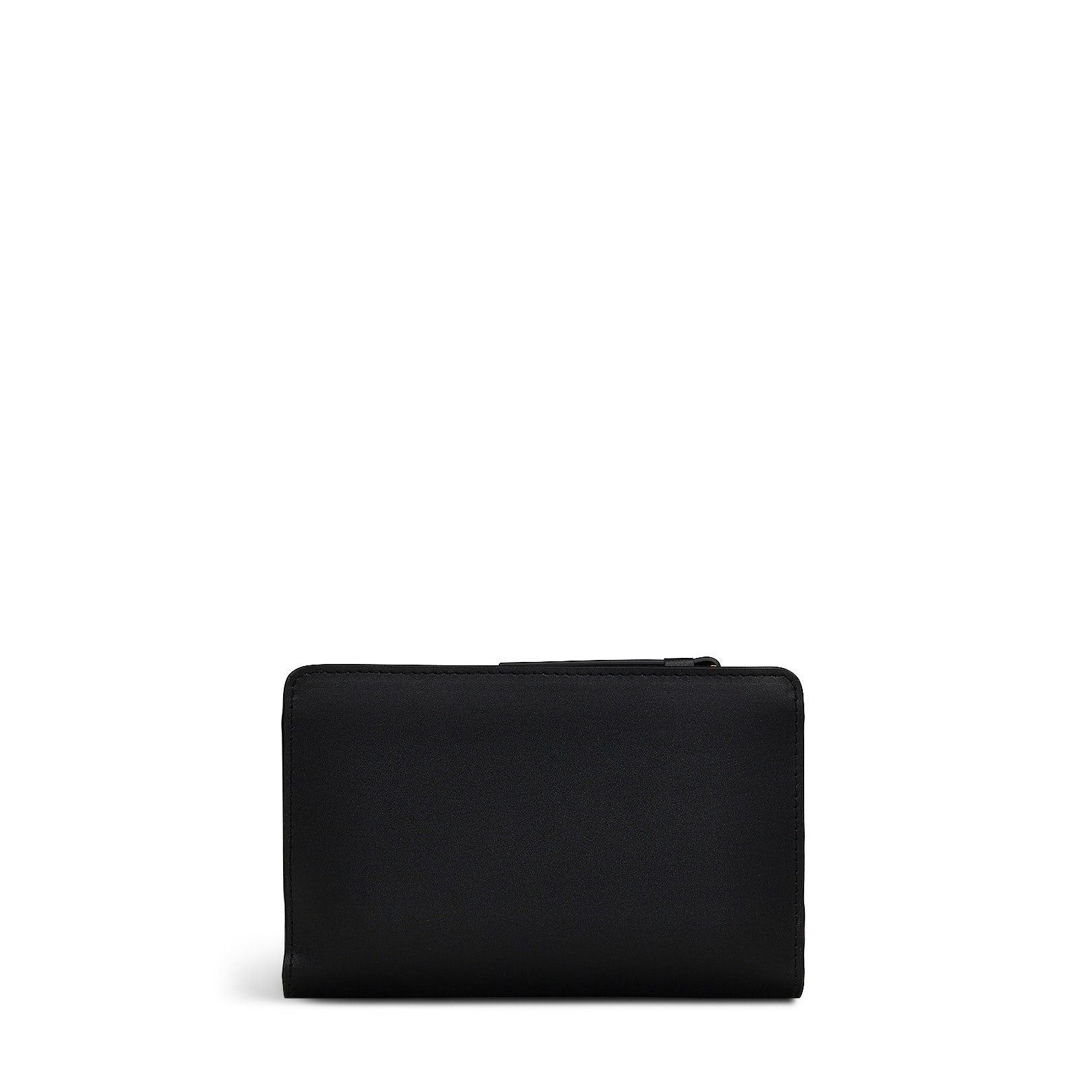 Toasting Marshmallow Leather Medium Bifold Wallet in Black - S1981001