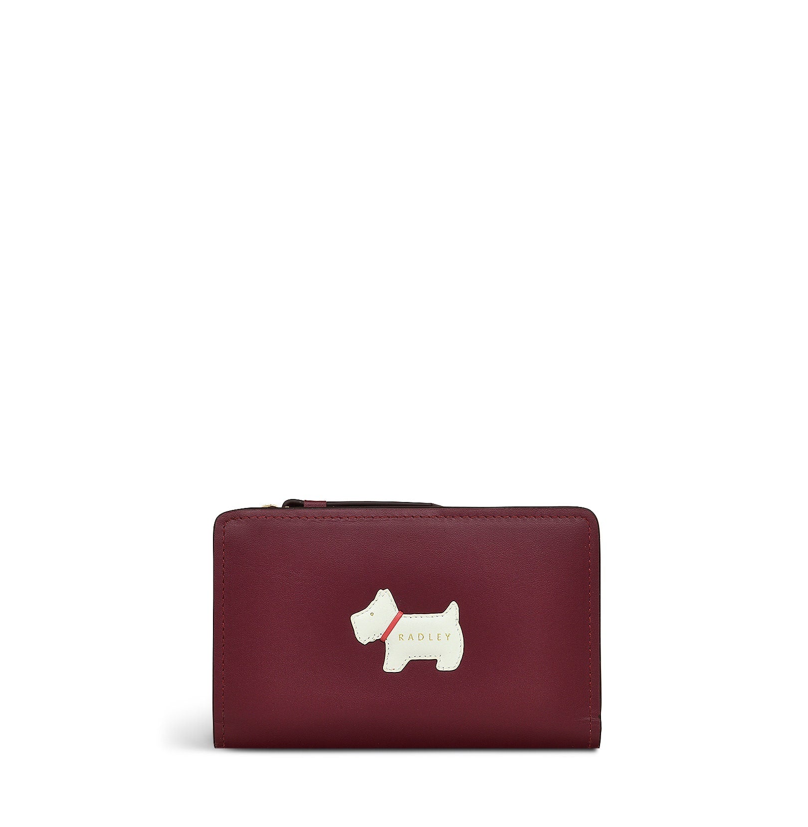 Heritage Radley Leather Medium Bifold Wallet in Merlot - S2344603
