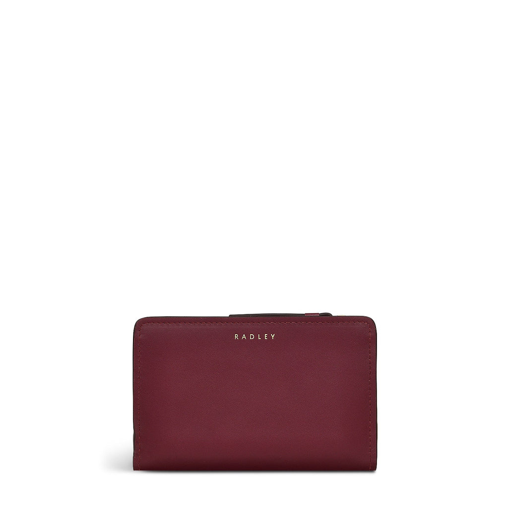 Heritage Radley Leather Medium Bifold Wallet in Merlot - S2344603