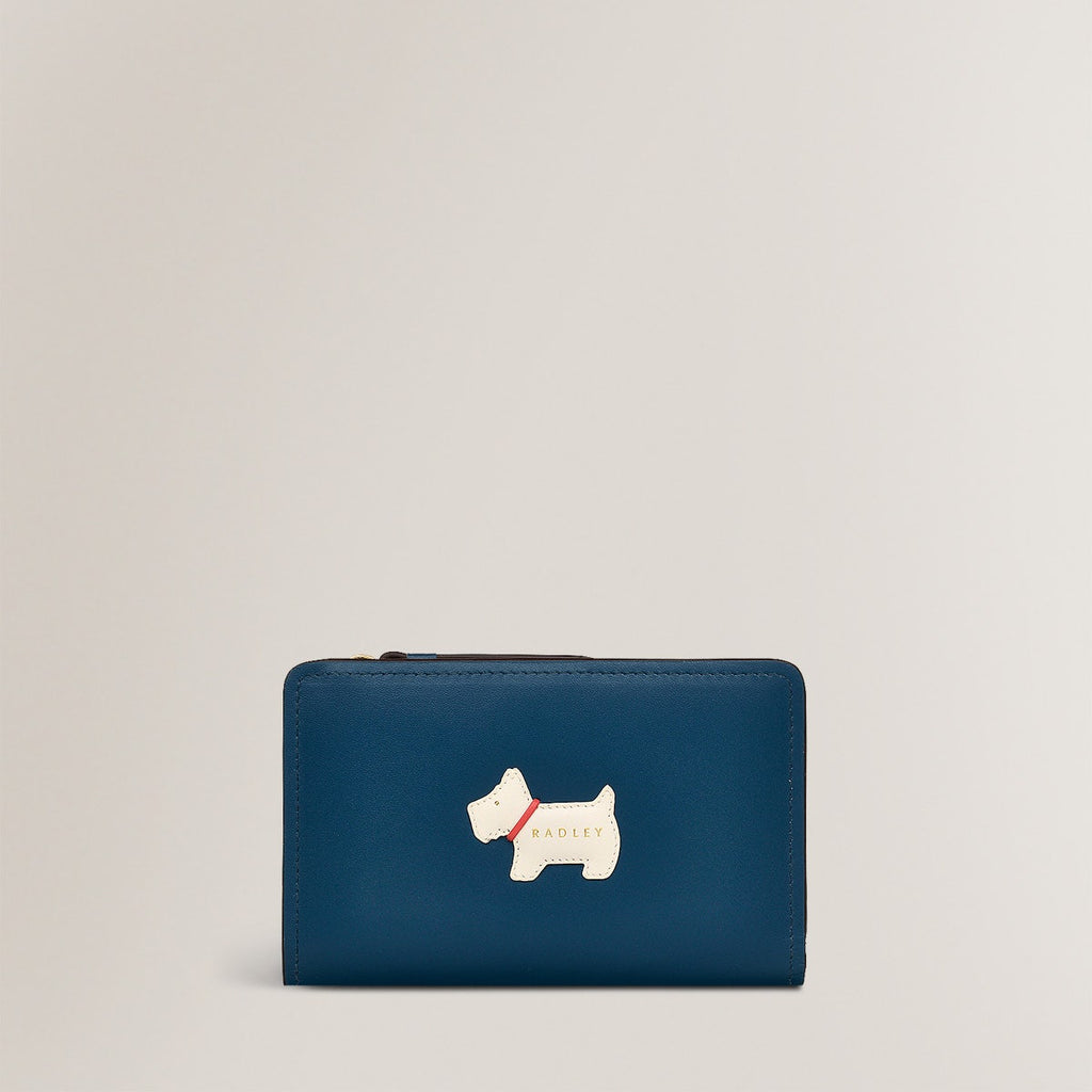 Heritage Radley Leather Medium Bifold Wallet in Deepsea - S2345405