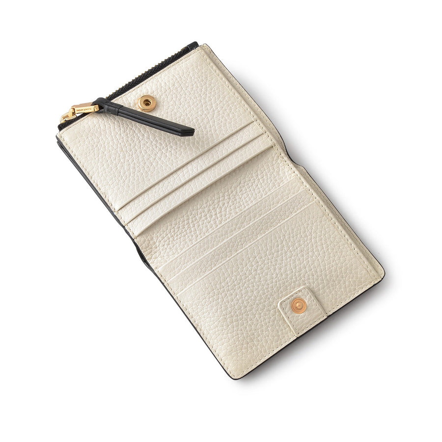 Liverpool Lane Leather Small Bifold Wallet in Black - S2359001