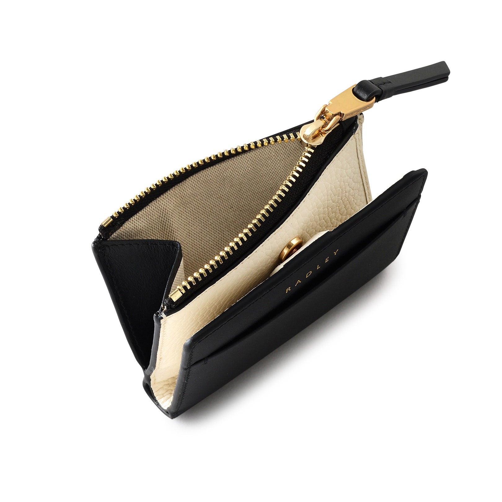 Liverpool Lane Leather Small Bifold Wallet in Black - S2359001