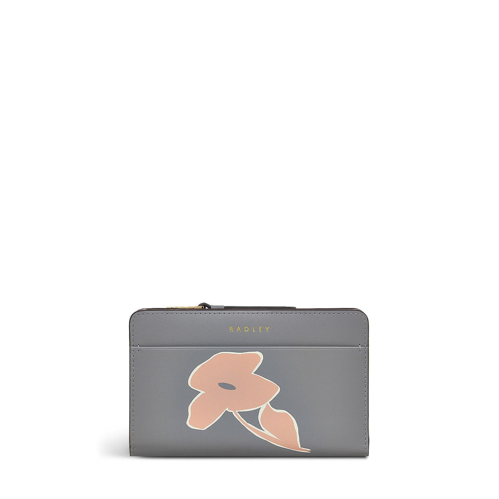 Liverpool Lane Bloom Leather Medium Bifold Wallet in Cloud Burst - S2369093