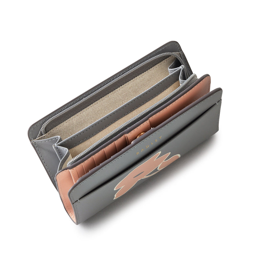 Liverpool Lane Bloom Leather Medium Bifold Wallet in Cloud Burst - S2369093