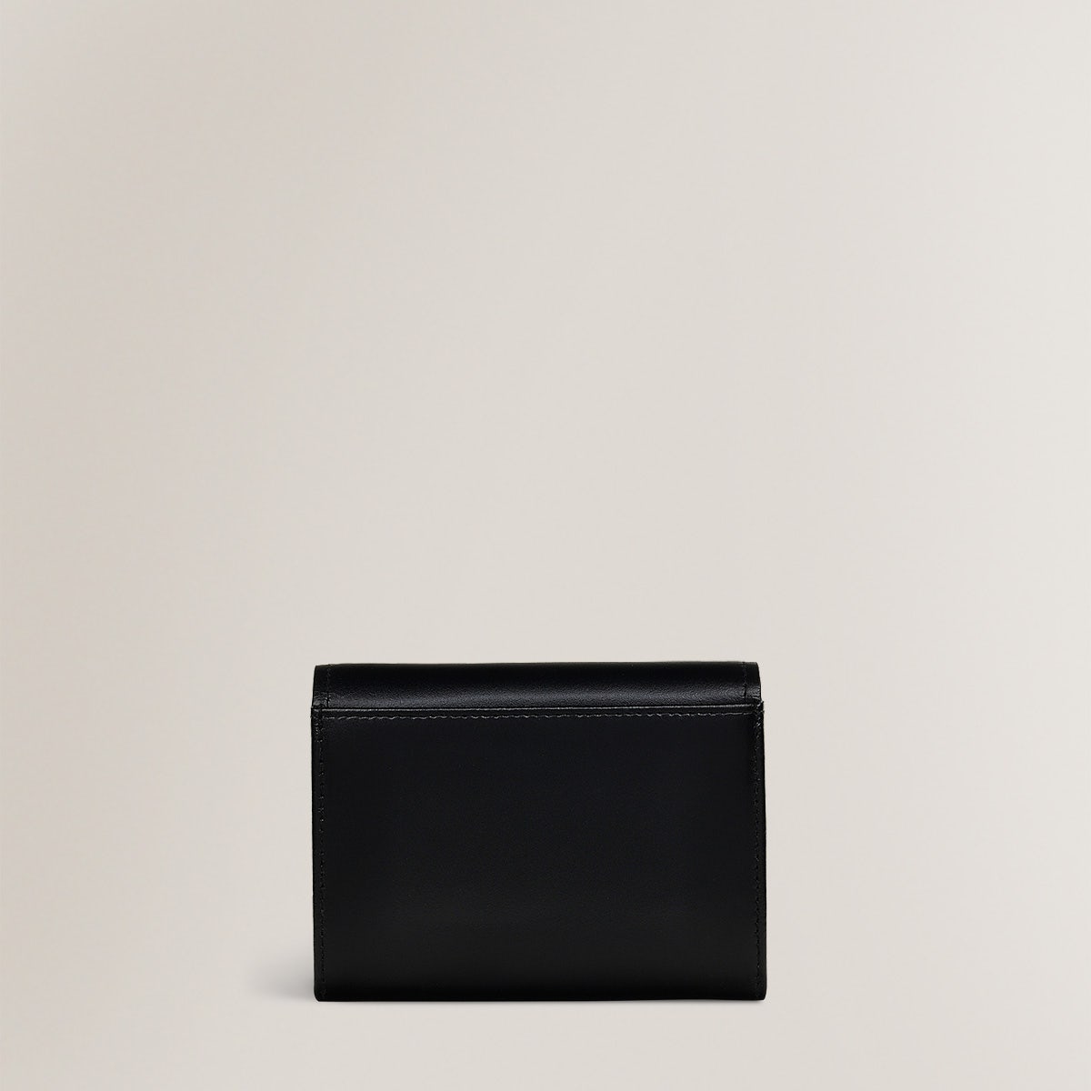 Parliament Hill Leather Medium Flapover Wallet in Black - S2374001