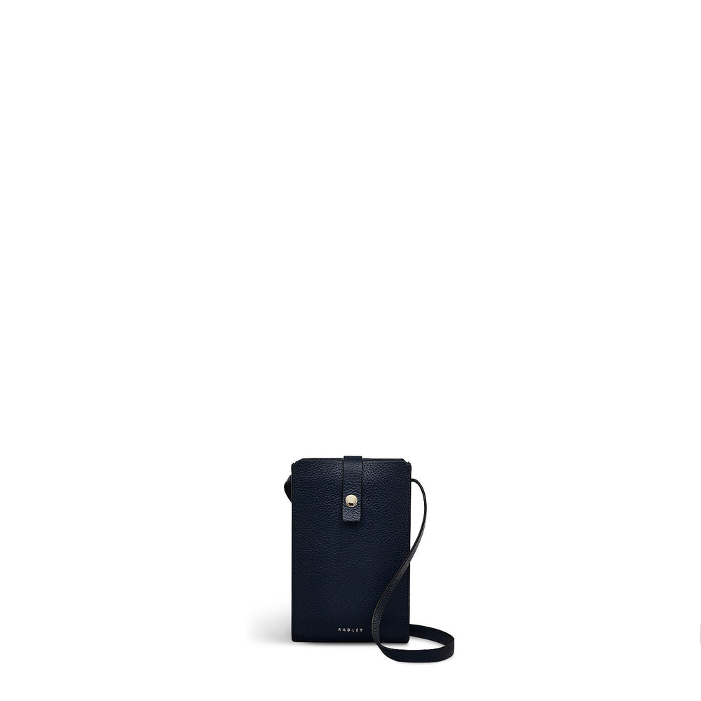 Henrietta Place Leather Medium Phone Crossbody in Ink - S2378401