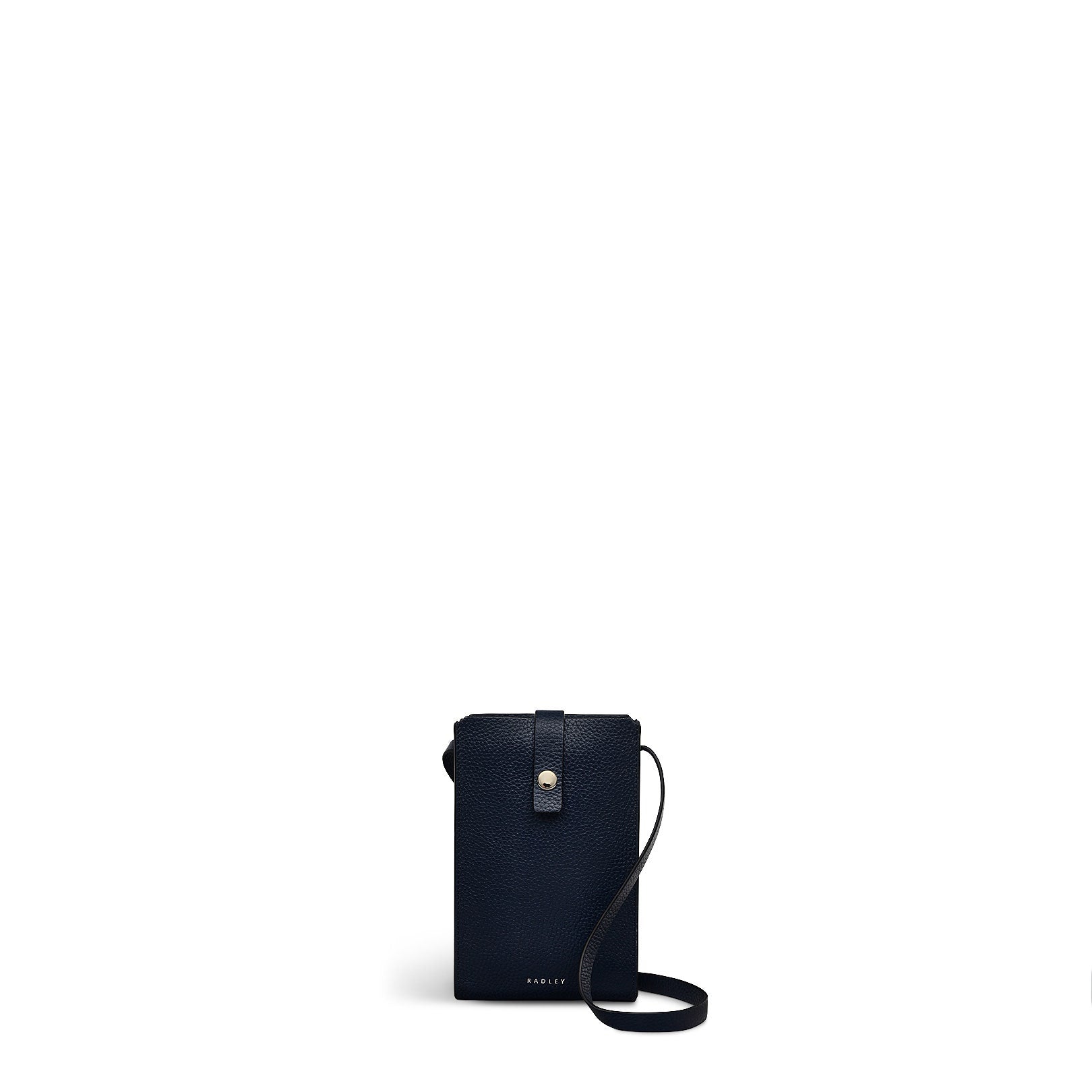 Henrietta Place Leather Medium Phone Crossbody in Ink - S2378401
