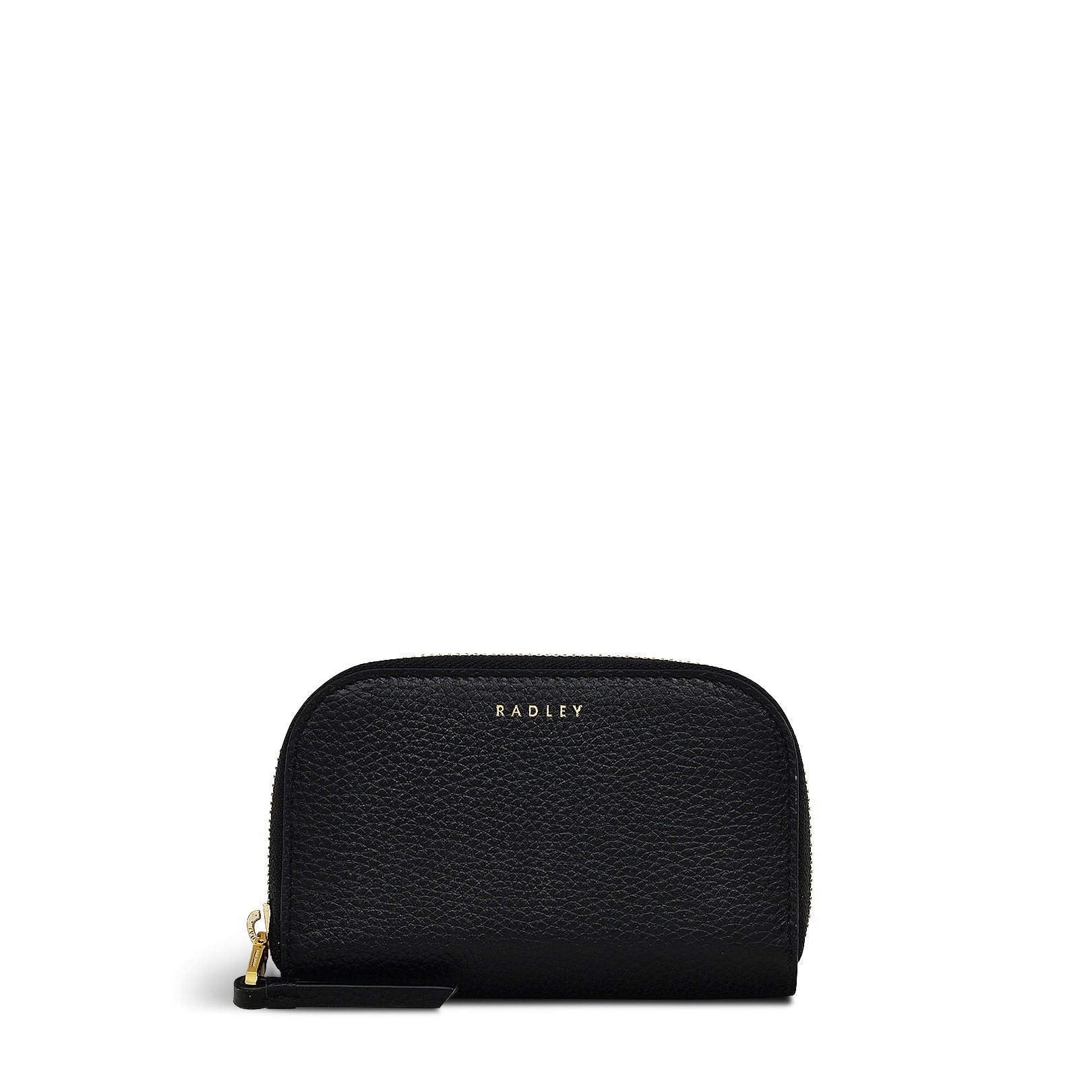 Henrietta Place Leather Medium Zip Around Wallet in Black - S2380001