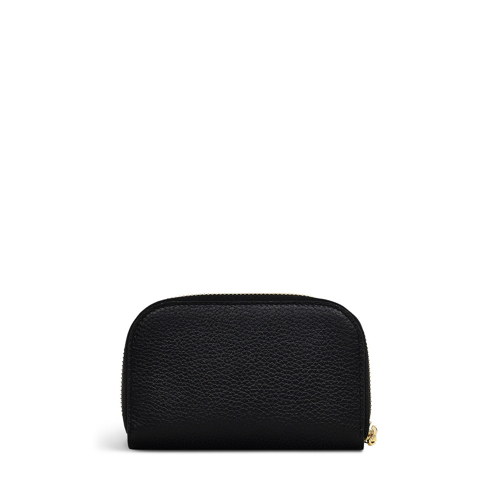 Henrietta Place Leather Medium Zip Around Wallet in Black - S2380001