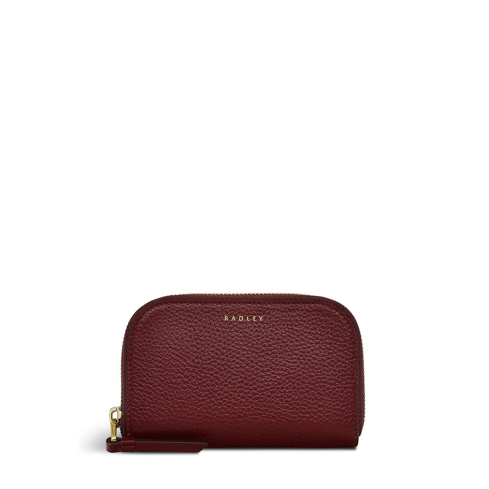 Henrietta Place Leather Medium Zip Around Wallet in Merlot - S2382603