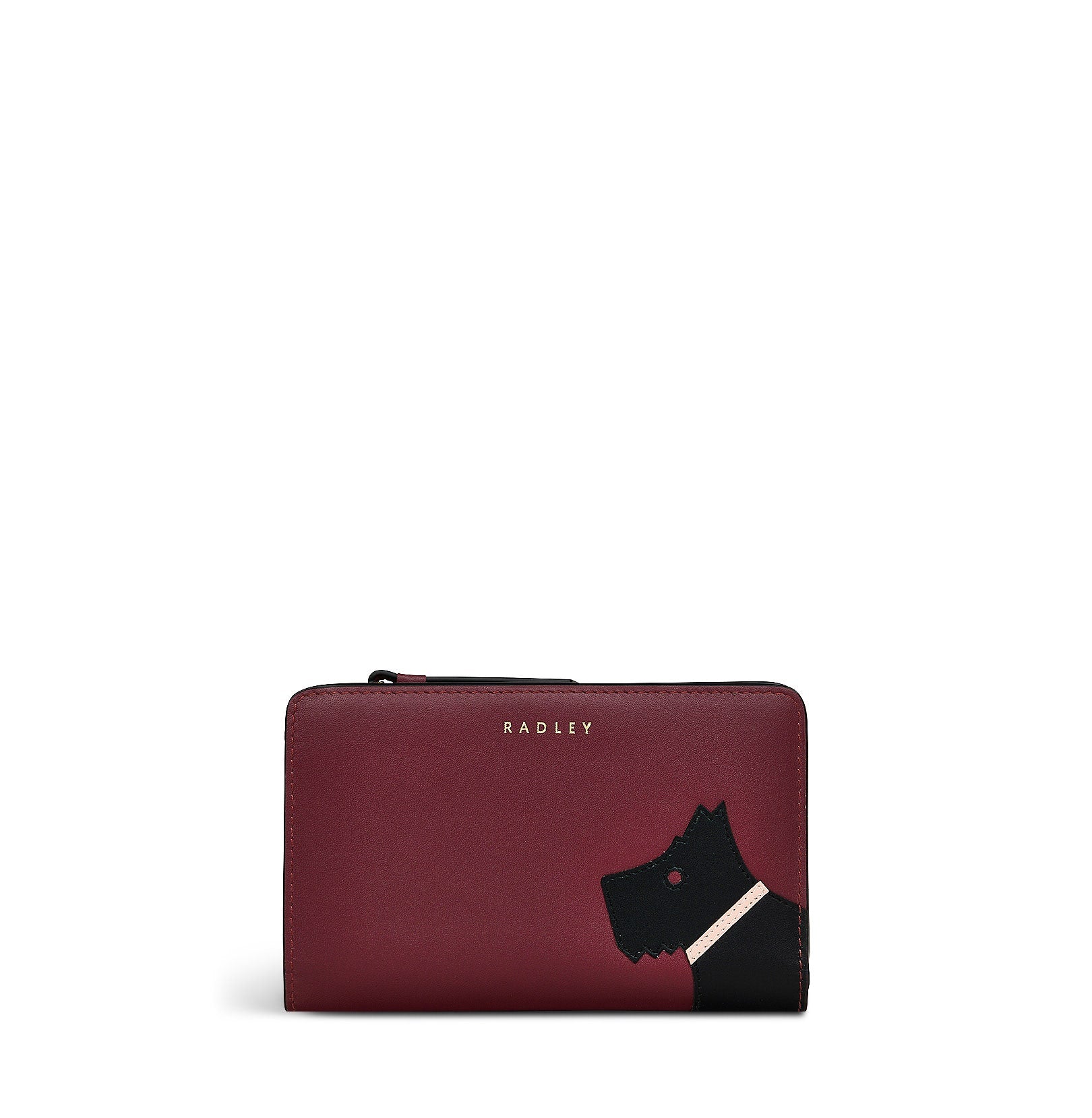 Face To Face Leather Medium Bifold Wallet in Merlot - S2398603