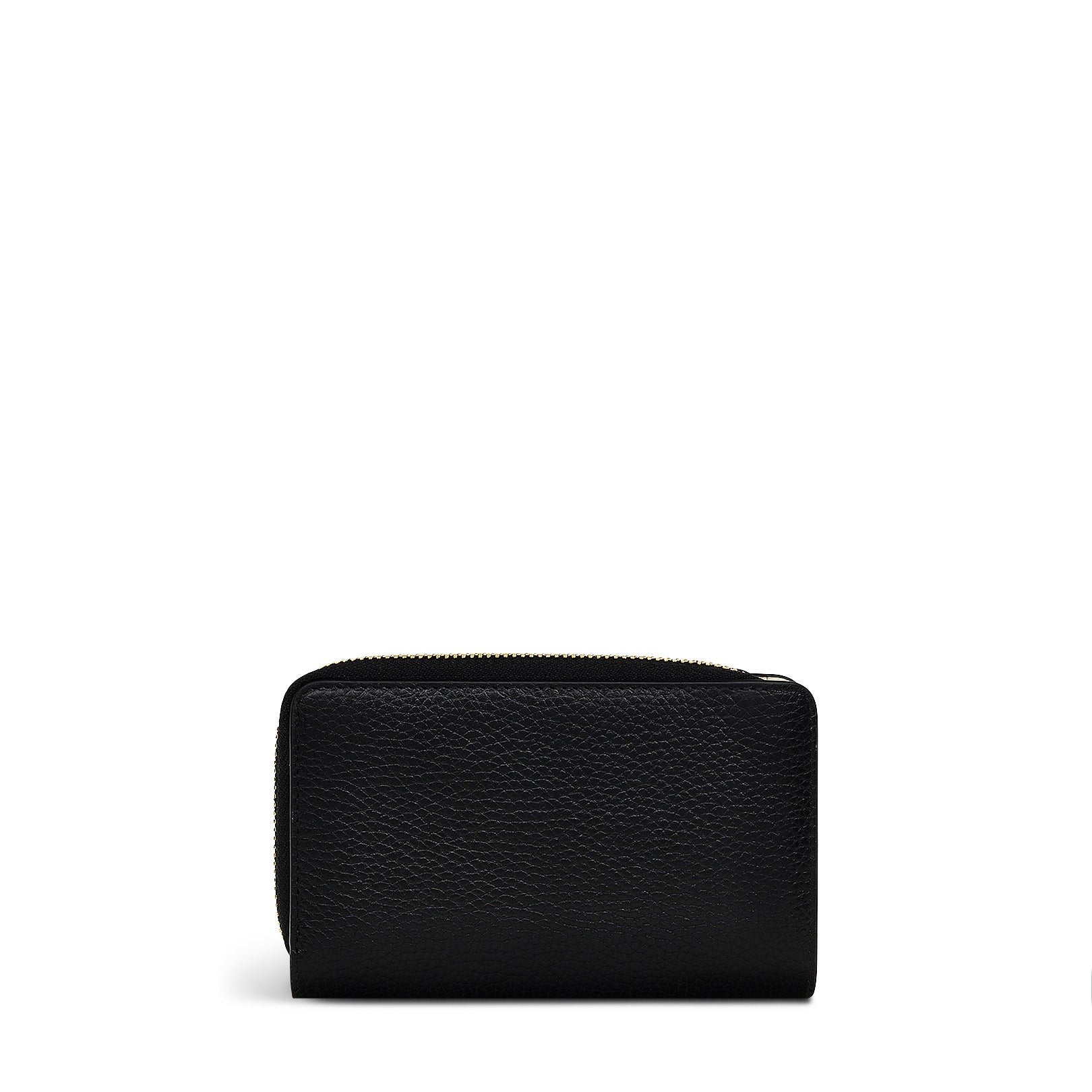 Berners Mews Leather Medium Bifold Wallet in Black - S2422001