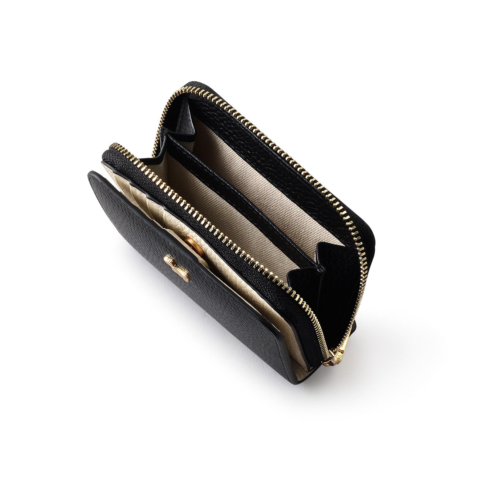 BERNERS MEWS SMALL ZIP AROUND Wallet BLACK