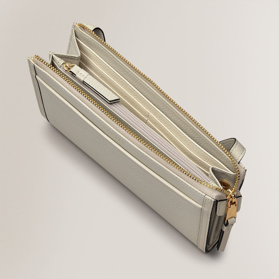 Floral Street Leather Large Phone Crossbody in Pumice - S243565