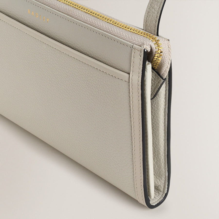 Floral Street Leather Large Phone Crossbody in Pumice - S243565