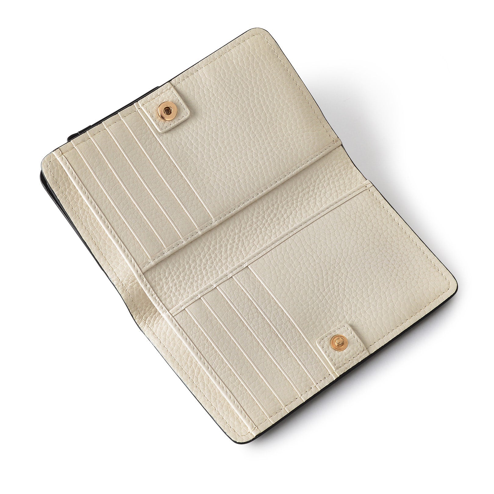 Linear Bloom Leather Medium Bifold Wallet in Dark Oak - S2438209