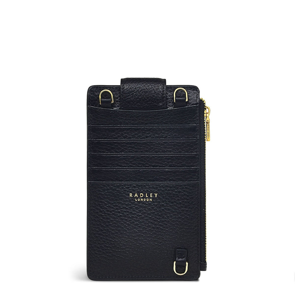 Hillcrest Leather Large Phone Crossbody in Black - S6741001