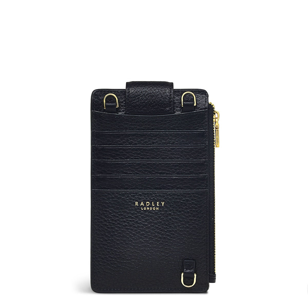 Hillcrest Leather Large Phone Crossbody in Black - S6741001