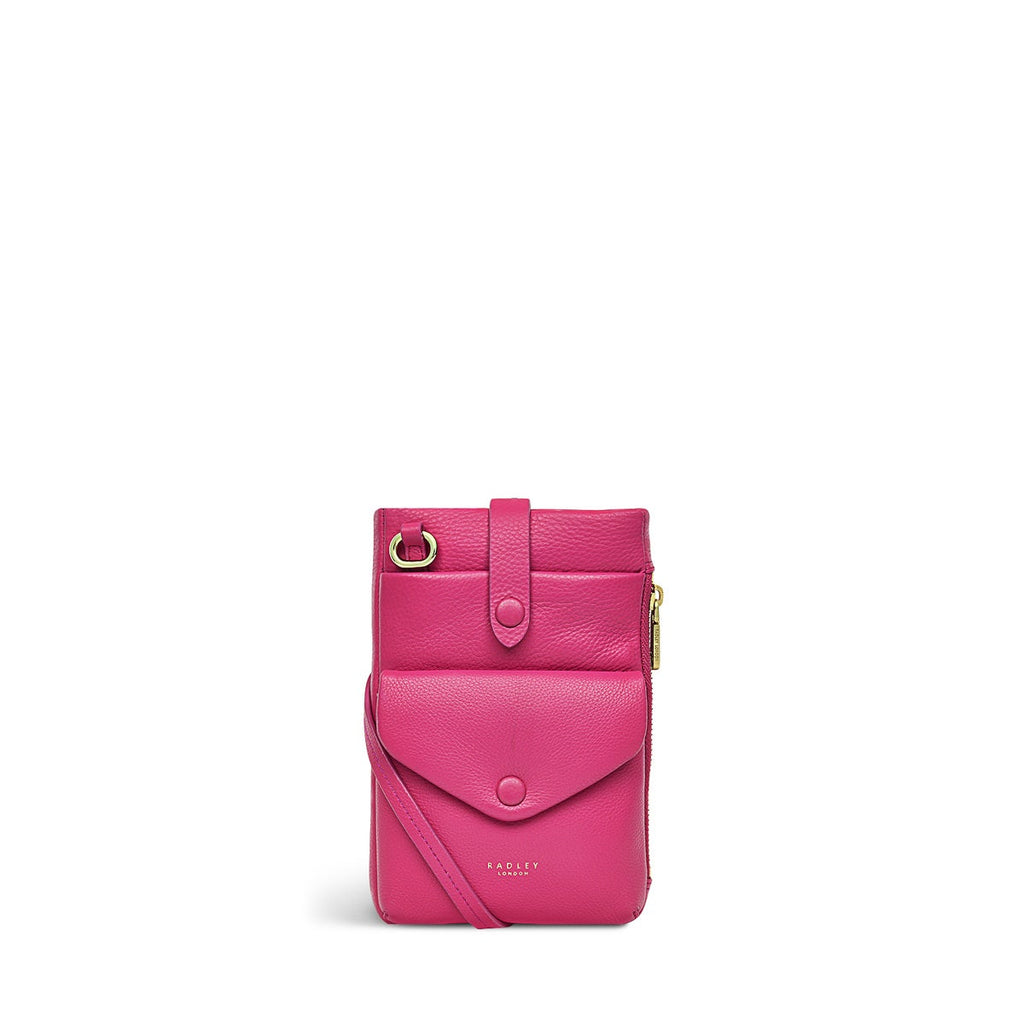 Mallow Street Leather Large Phone Cross Body in Cerise - S7931678