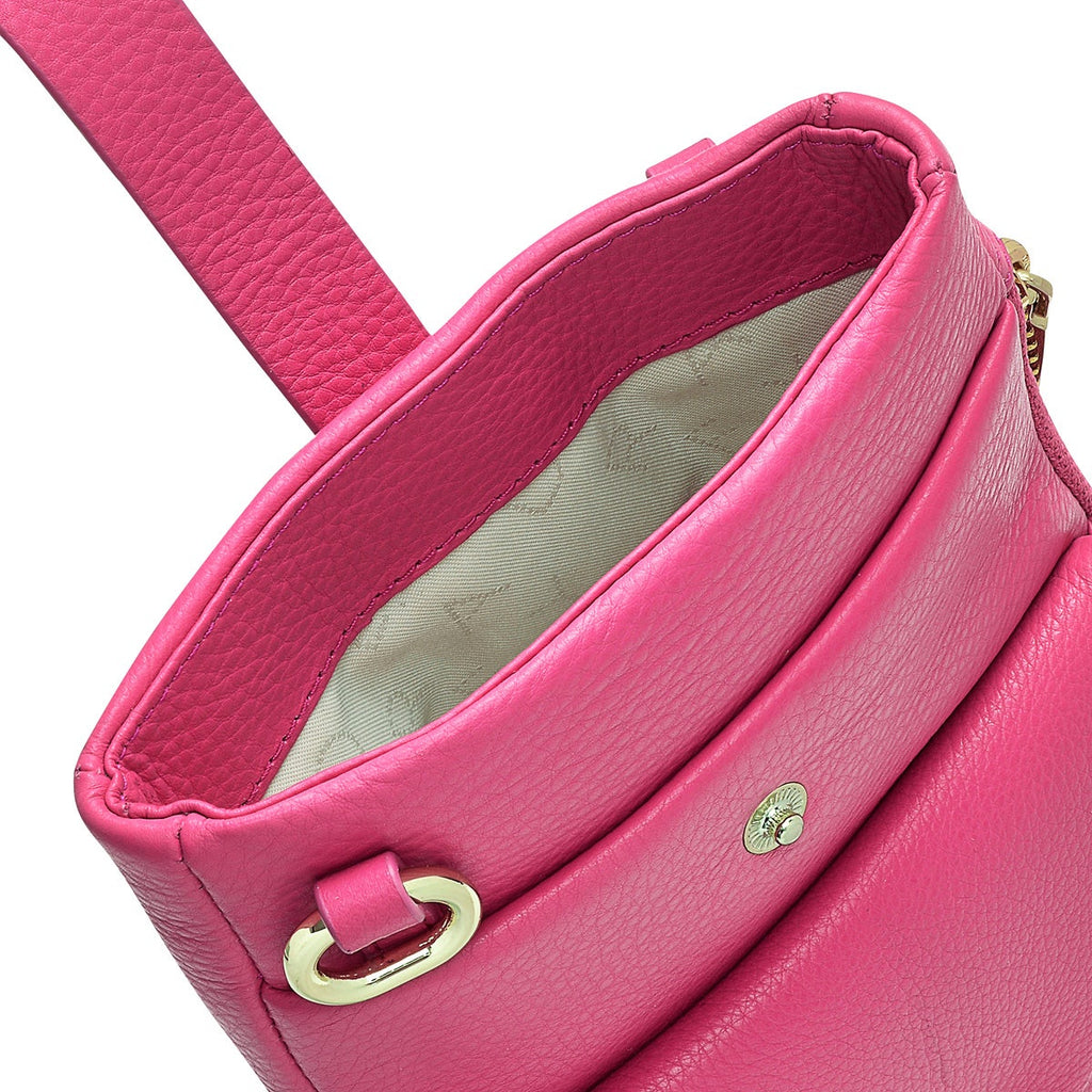 Mallow Street Leather Large Phone Cross Body in Cerise - S7931678