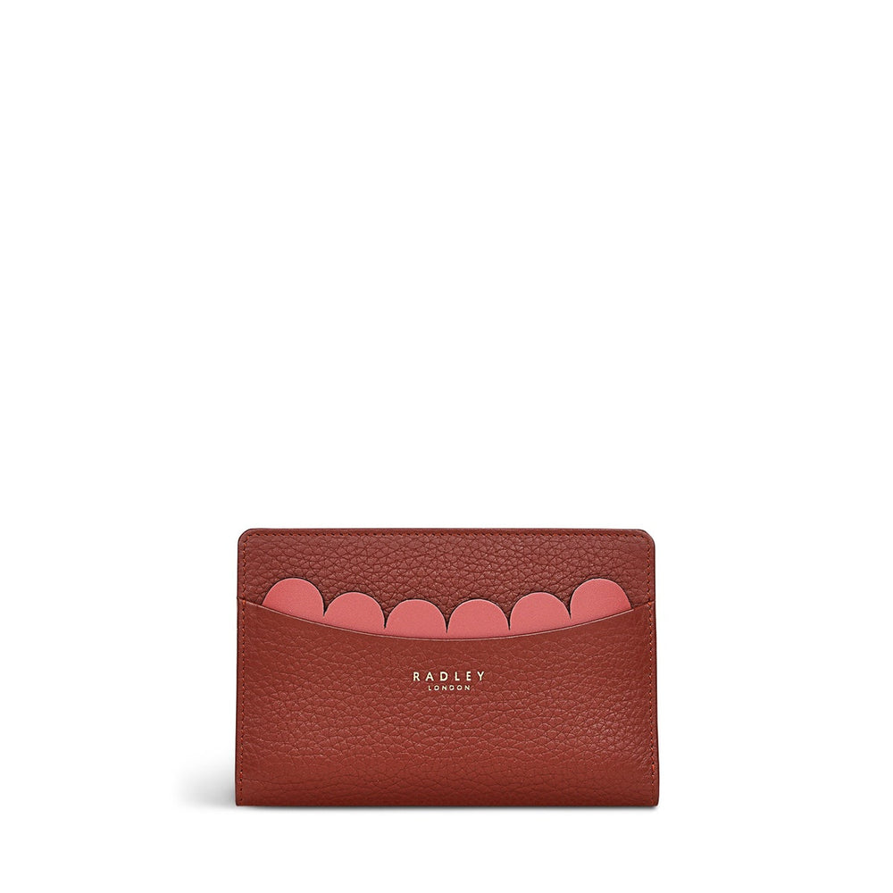 Avery Row Leather Medium Bifold Wallet in Rust - S8350939