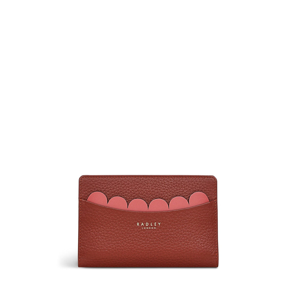 Avery Row Leather Medium Bifold Wallet in Rust - S8350939