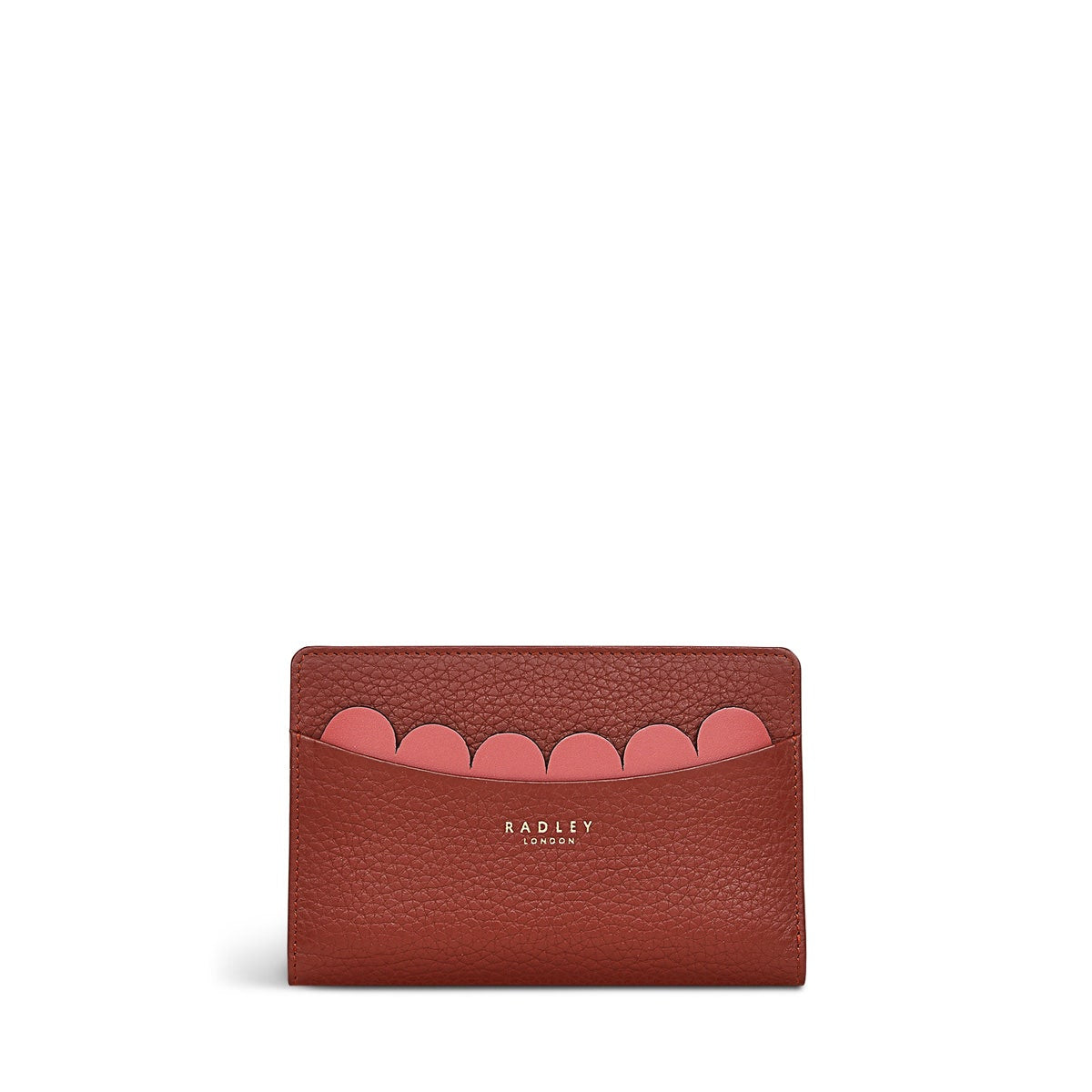 Avery Row Leather Medium Bifold Wallet in Rust - S8350939