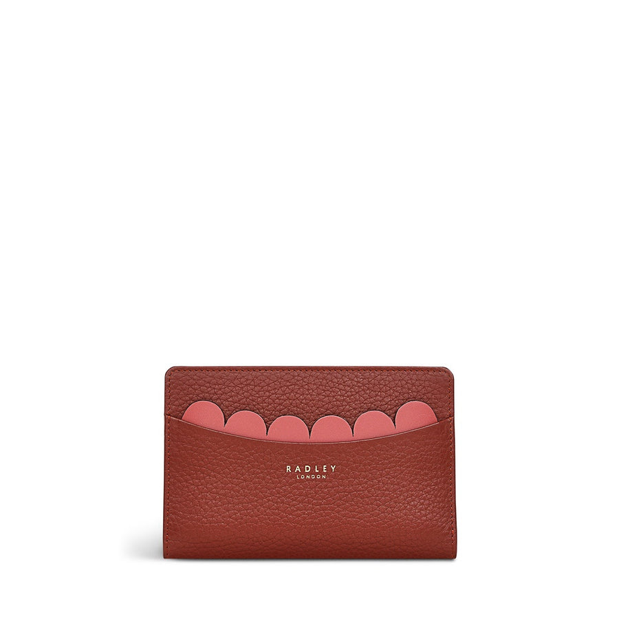 Avery Row Leather Medium Bifold Wallet in Rust - S8350939