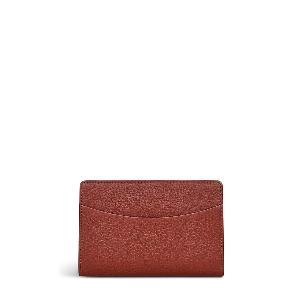 Avery Row Leather Medium Bifold Wallet in Rust - S8350939