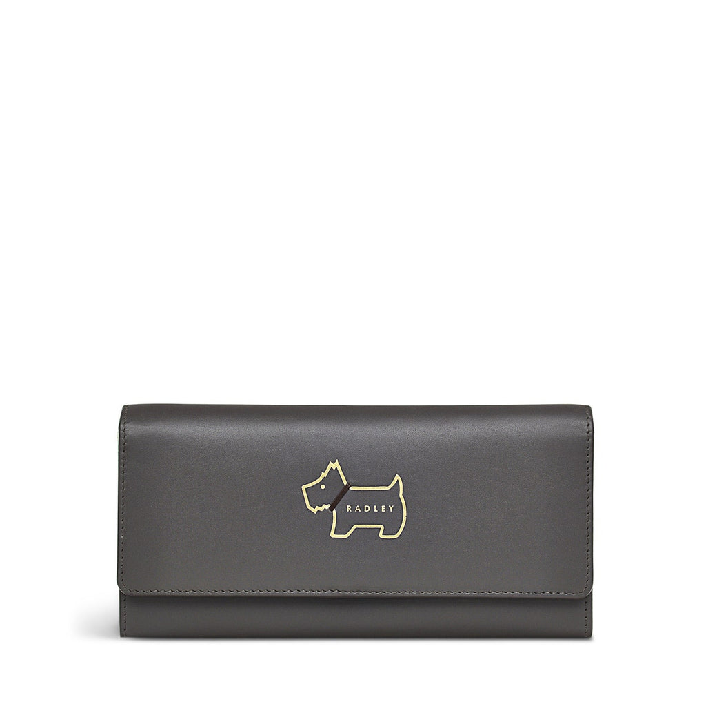 Heritage Dog Outline Large Flapover Wallet - RSM10810