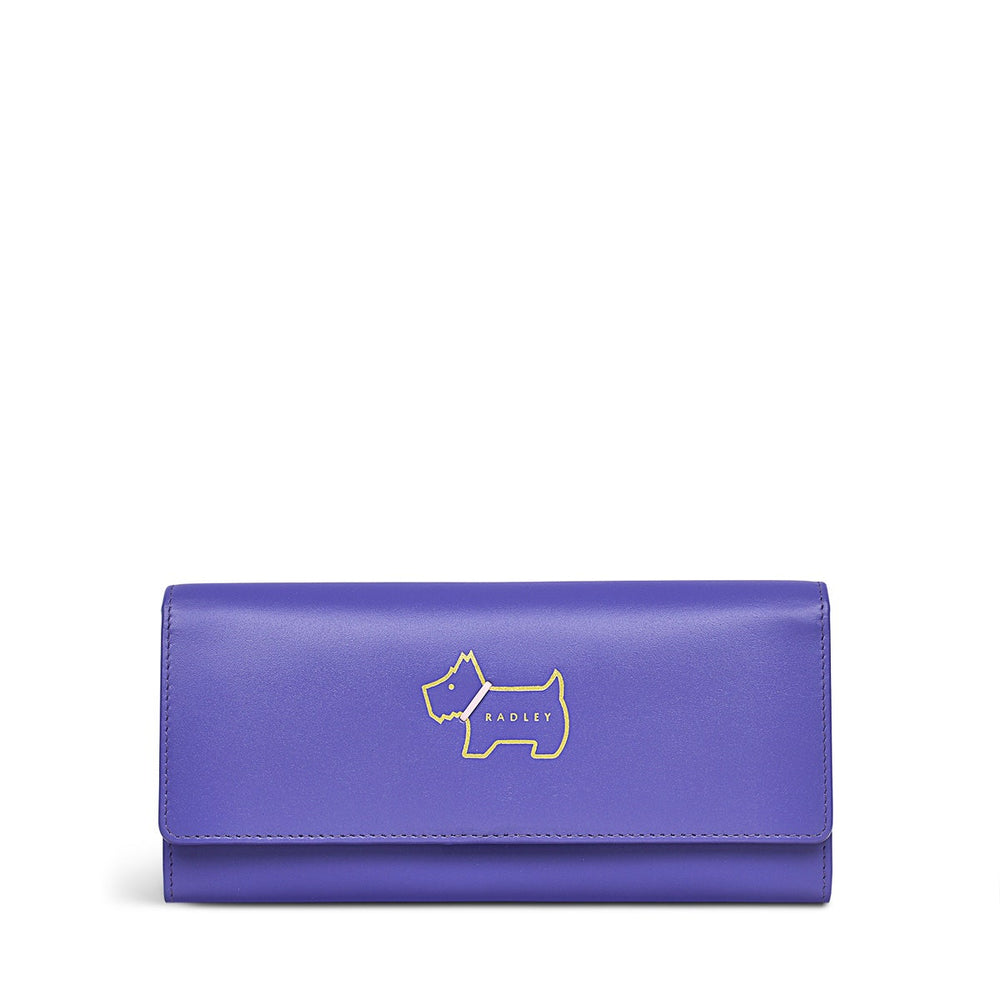 Heritage Dog Outline Large Flapover Wallet - RSM10810