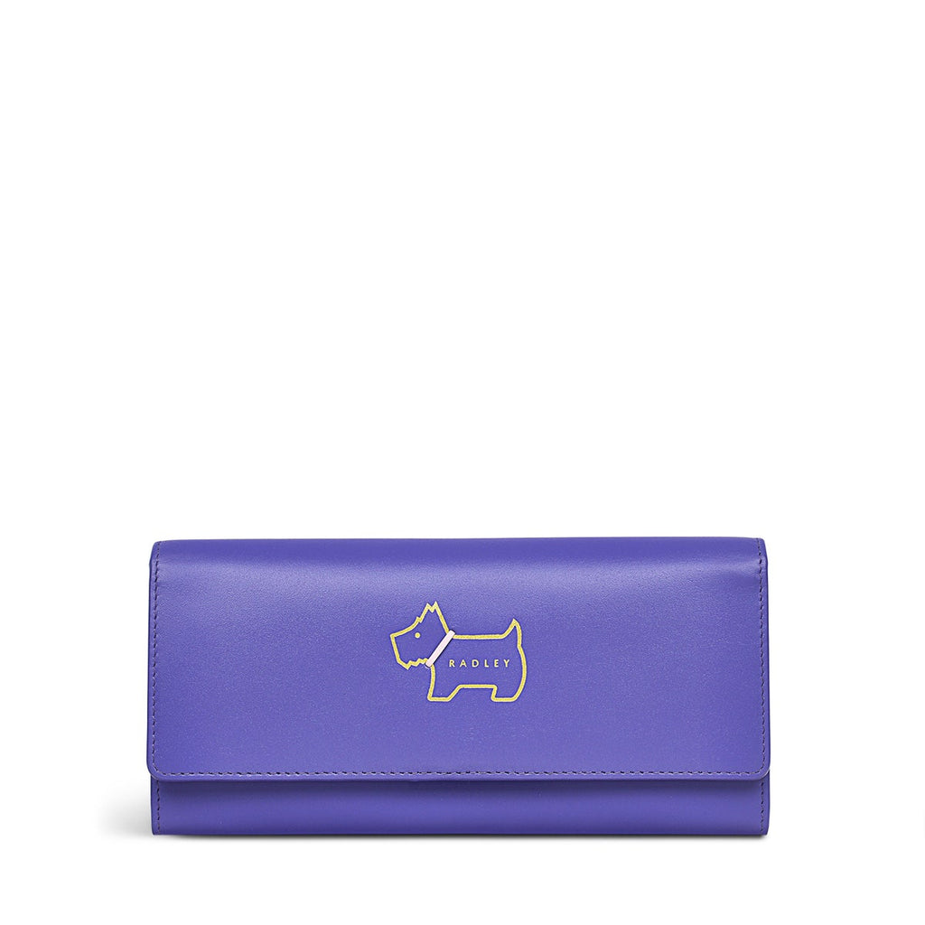 Heritage Dog Outline Large Flapover Wallet - RSM10810