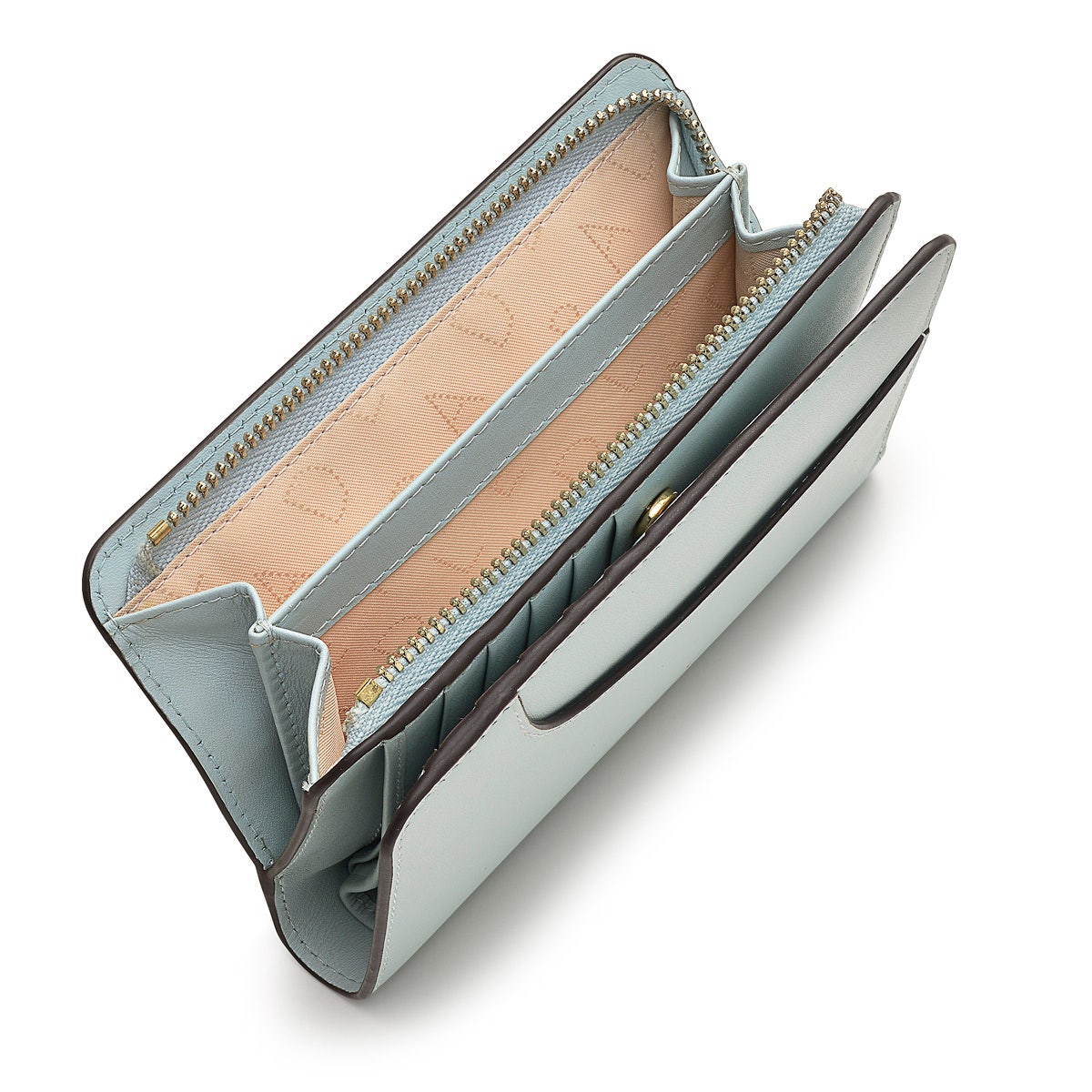 Pockets 2.0 Leather Medium Bifold Wallet in Seafoam - S8905367