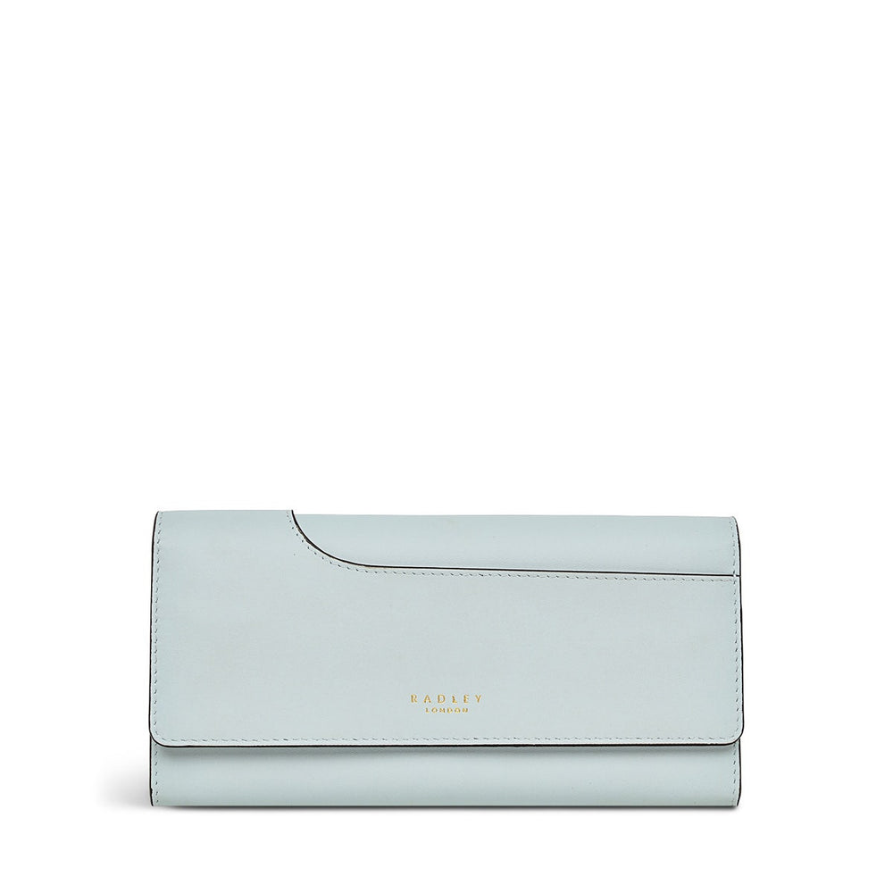 Pockets 2.0 Leather Large Flapover Wallet in Seafoam - S8907367
